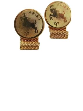 Vintage 1970  dantes zodiac aries Cufflinks GUC.